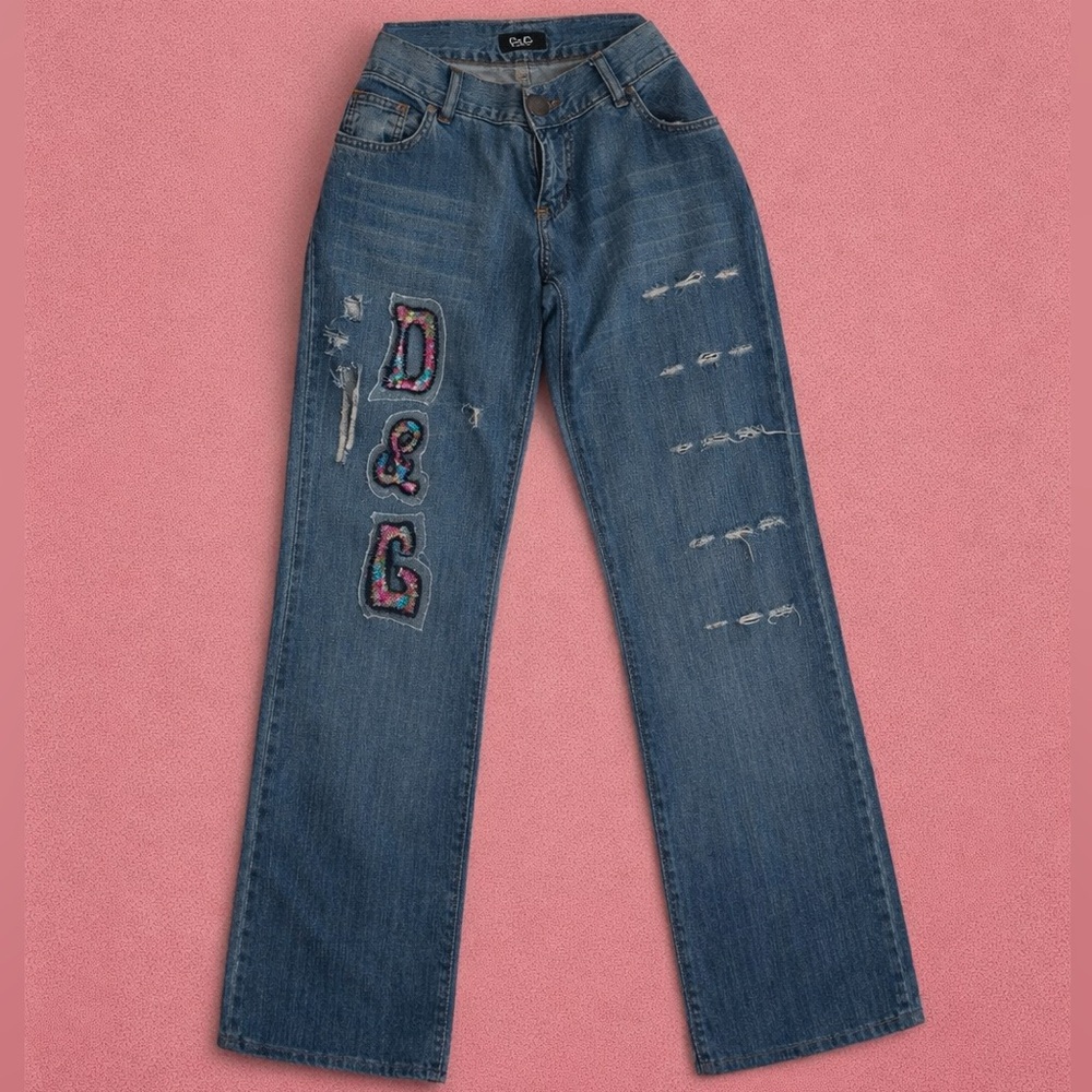 D&G Beaded Y2K Jeans